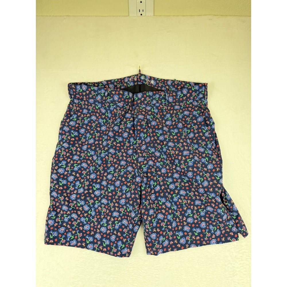 Polo Golf Ralph Lauren Mens 36 Floral Butterfly Shorts‎ Navy Blue Performance